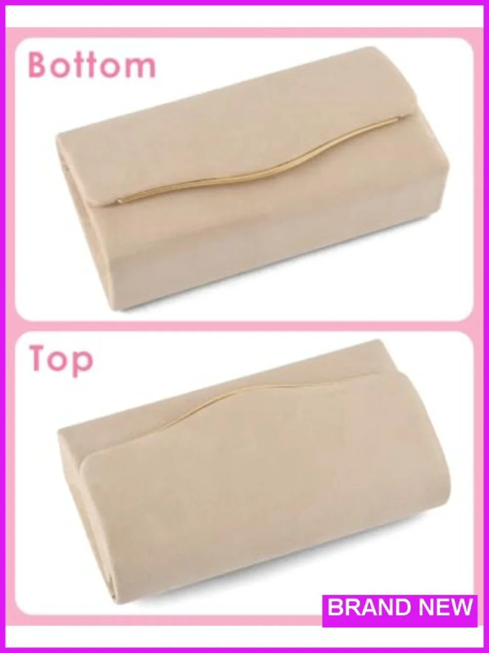 Velvet Faux Suede Evening Clutch Purse with Detachable Chain Crossbody Envelope